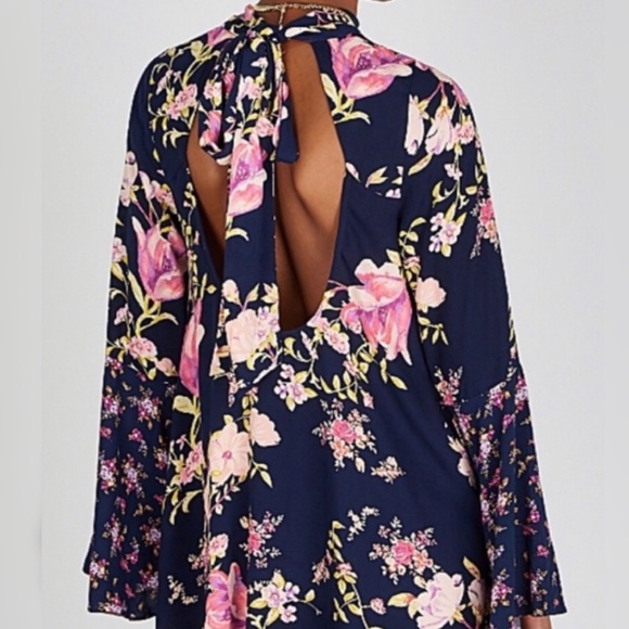 Free People Tate Floral Tunic Top - Picture 2 of 6